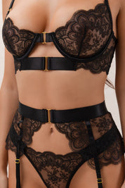 Conjunto Elodie Negro Intenso