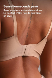 Sujetador push-up invisible efecto sin sujetador Beige