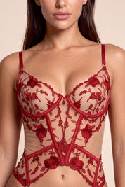 Bustier Marisela Rojo