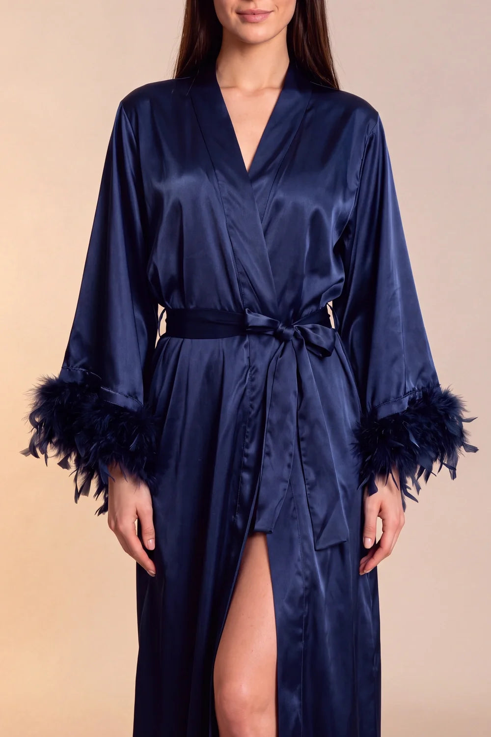 Kimono largo de satén Celiana