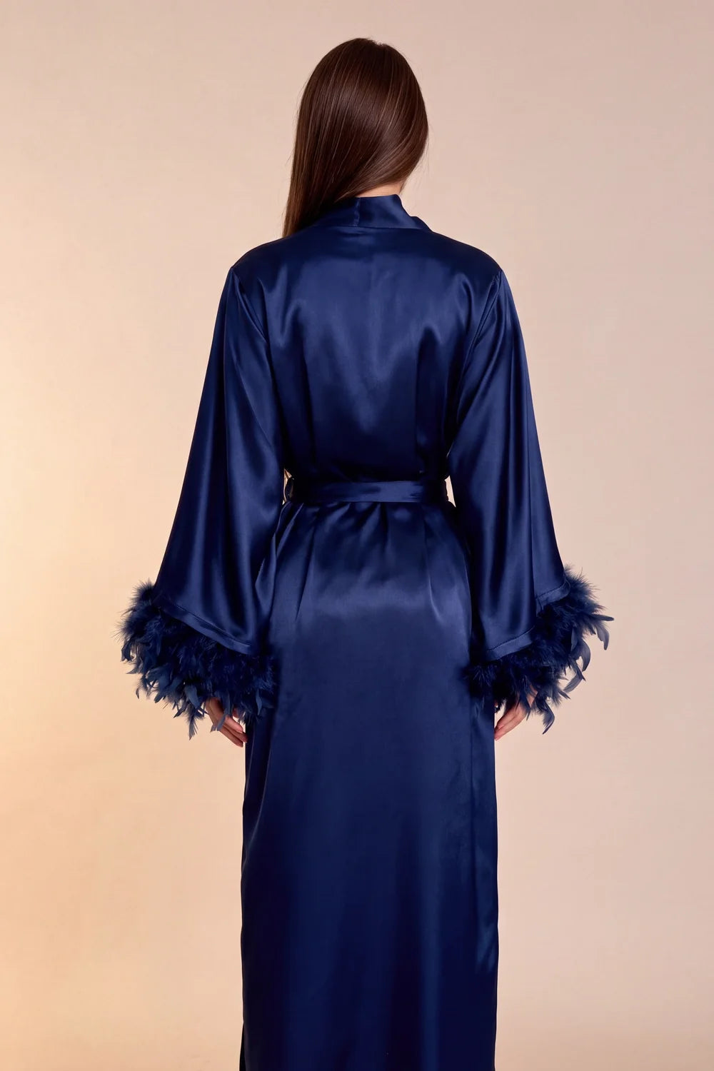Kimono largo de satén Celiana