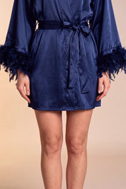 Kimono largo de satén Celiana