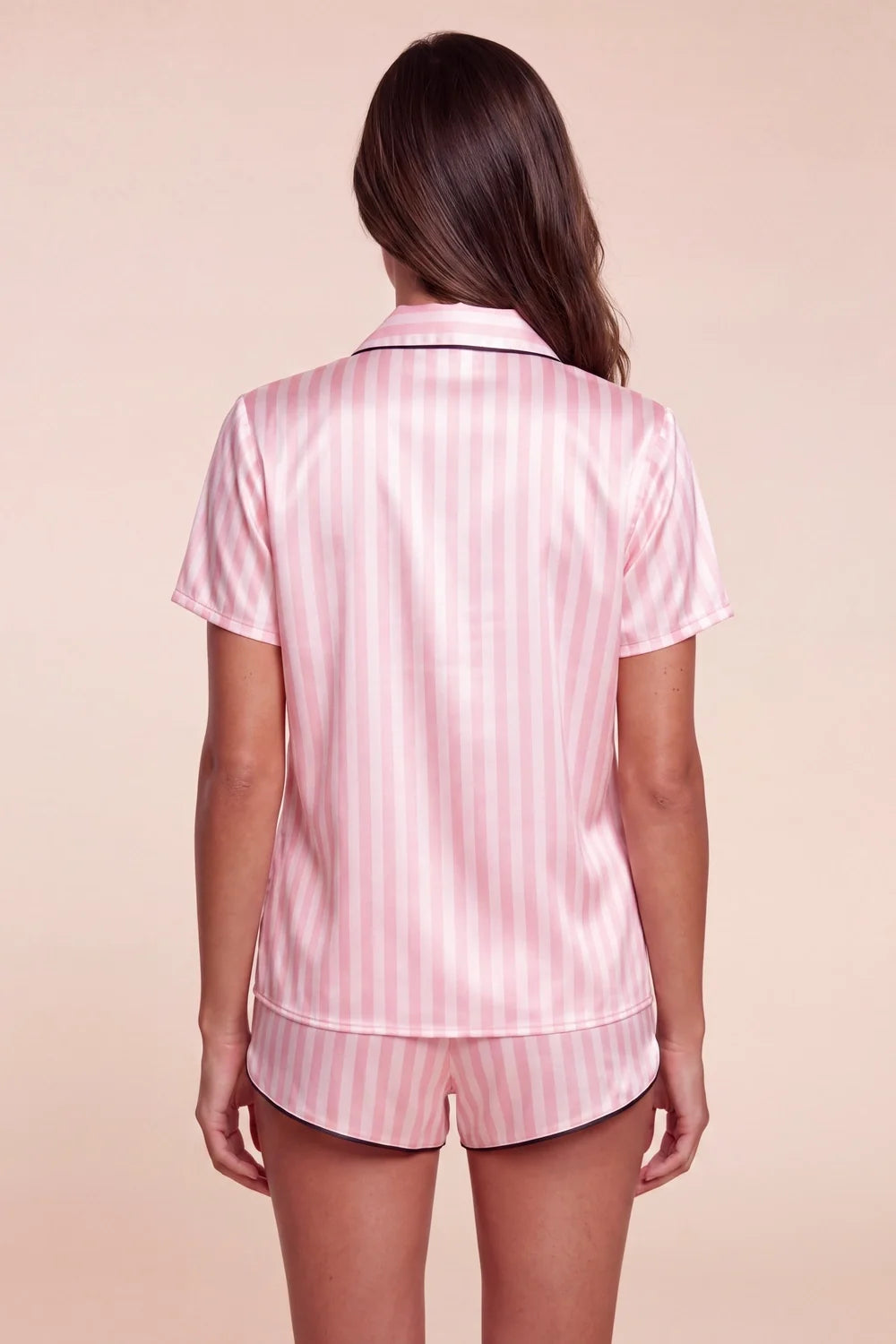 Pijama de camisa y short Velia
